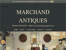 Tablet Screenshot of marchandantiques.co.uk